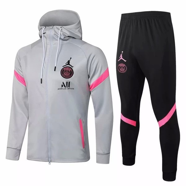 Chaqueta Con Capucha Paris Saint Germain 2021 2022 Gris Negro